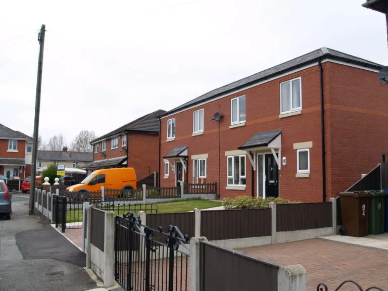 These two semis in Wigan are the only replacement homes built in Greater Manchester to replace the 863 sold through the Right to Buy