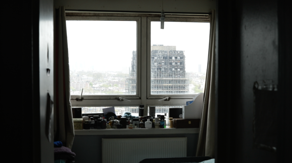 The view of Grenfell tower from Stephanie’s window