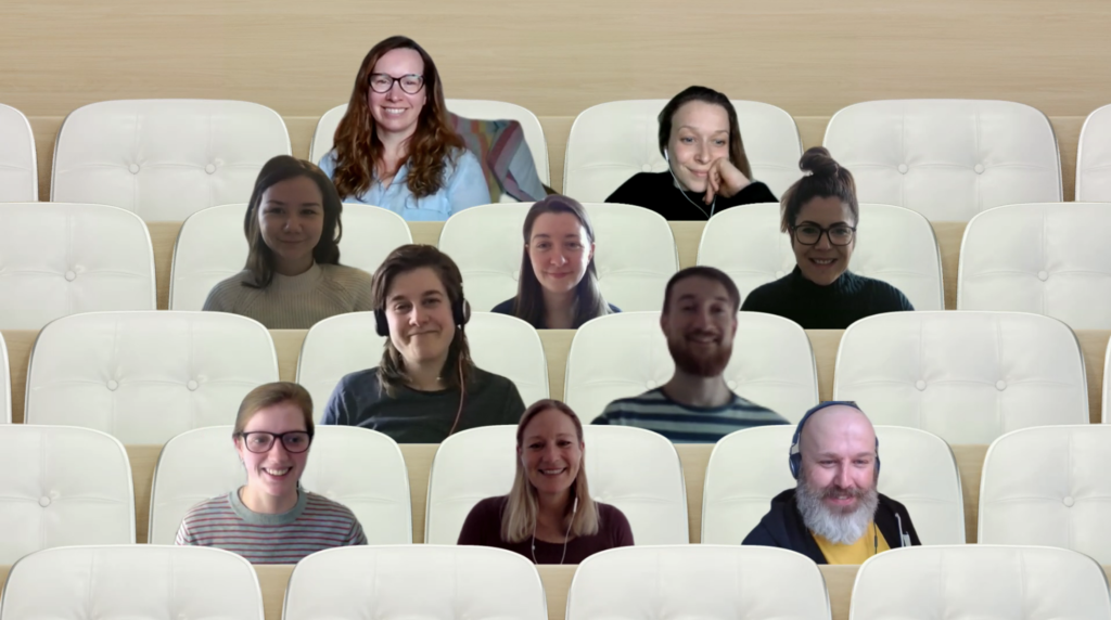 A computer-generated image of the team involved in the Shelter and Nationwide Hackathon