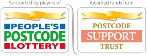 Supported by players of People's Postcode Lottery - Awarded finds from Postcode Support Trust